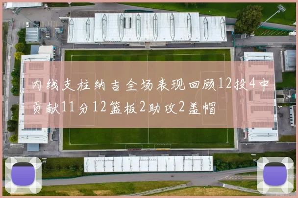 内线支柱纳吉全场表现回顾12投4中贡献11分12篮板2助攻2盖帽